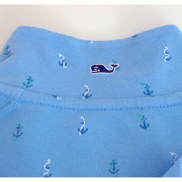 Vineyard Vines Printed Broadfield Half Zip Pullover-Anchor Ocean Breeze-NWT - Picture 6 of 9